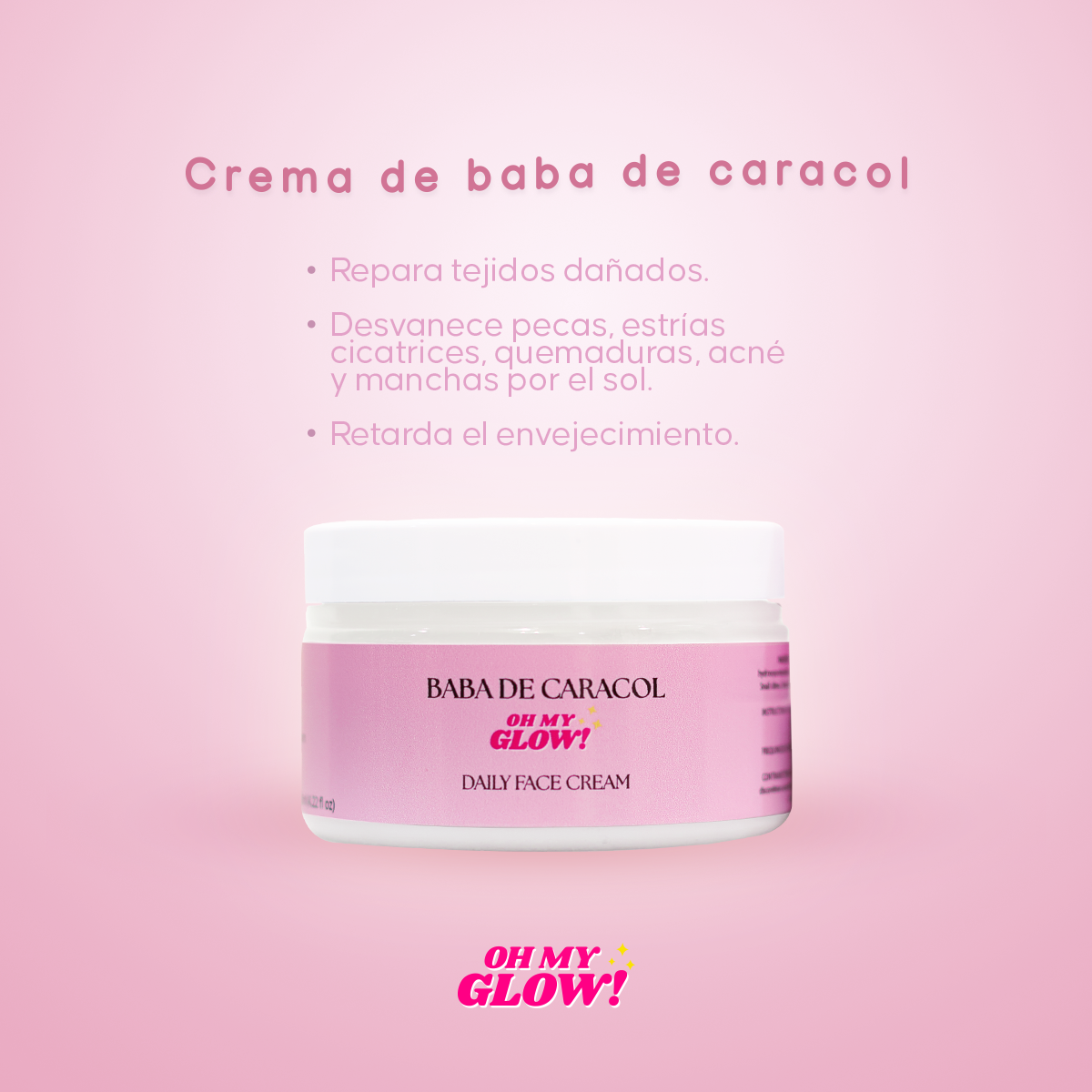 Oh My Glow! Baba De Caracol Daily Face Cream - 2 Pack