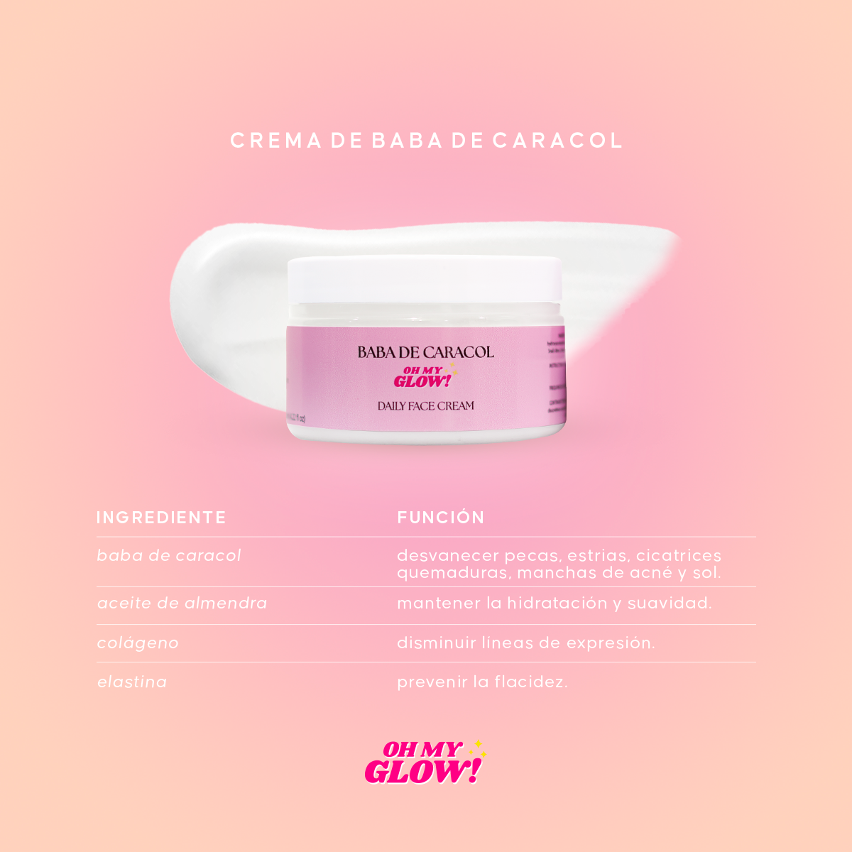 Oh My Glow! Baba De Caracol Daily Face Cream - 2 Pack