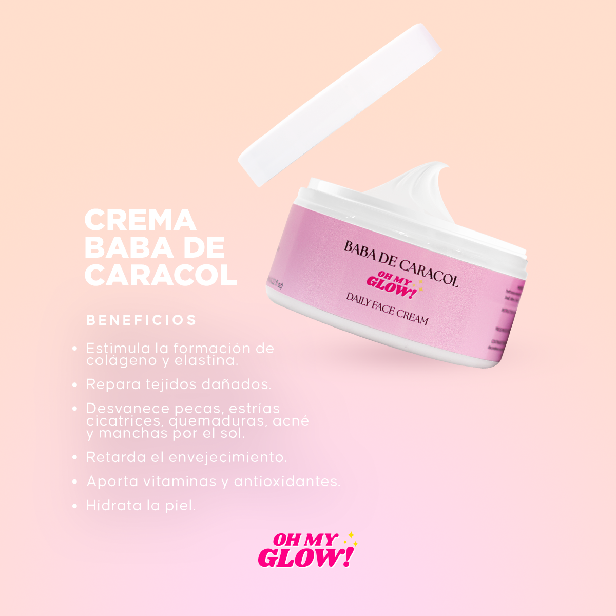 Oh My Glow! Baba De Caracol Daily Face Cream - 2 Pack