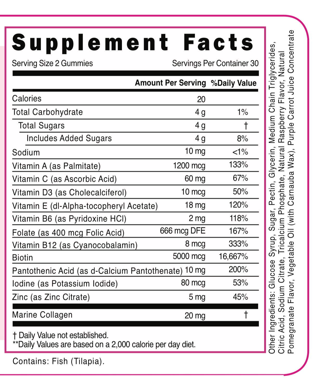 Oh My Glow! Marine Collagen Supplement – 1-Month Supply (Daily Use)